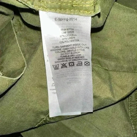 Armani Exchange Green Button Down Dress Size 2 - Picture 14 of 15